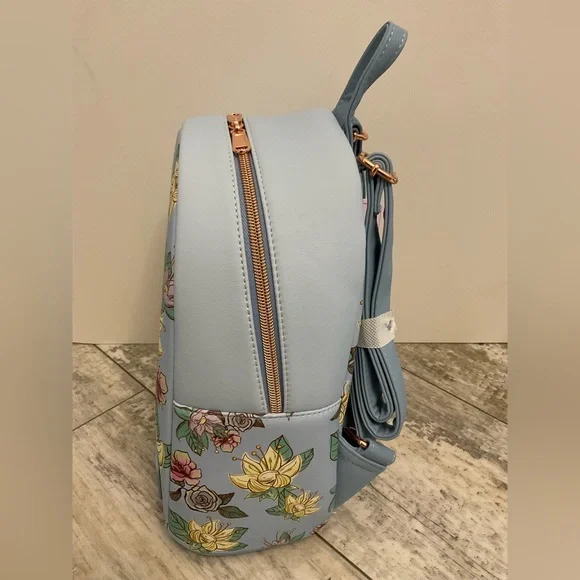 NWT Loungefly Tiana The Princess And The Frog Blue Floral in set - Picture 5 of 5